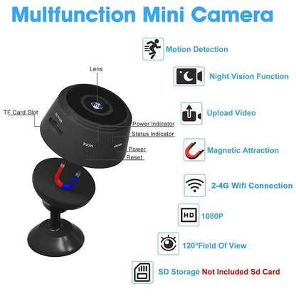 Mini Wireless Wifi ,Cameras With Indoor Video Recorder