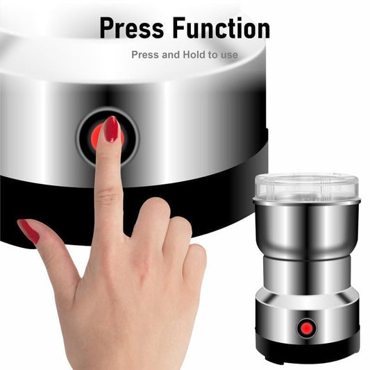 Stainless Steel Electric Coffee Grinder & Mixer