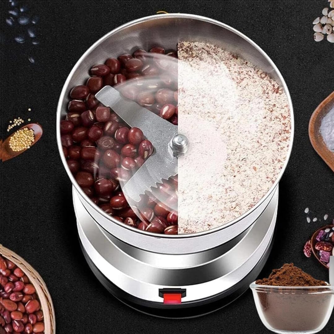 Stainless Steel Electric Coffee Grinder & Mixer