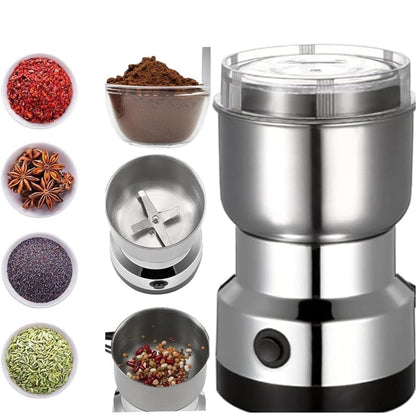 Stainless Steel Electric Coffee Grinder & Mixer