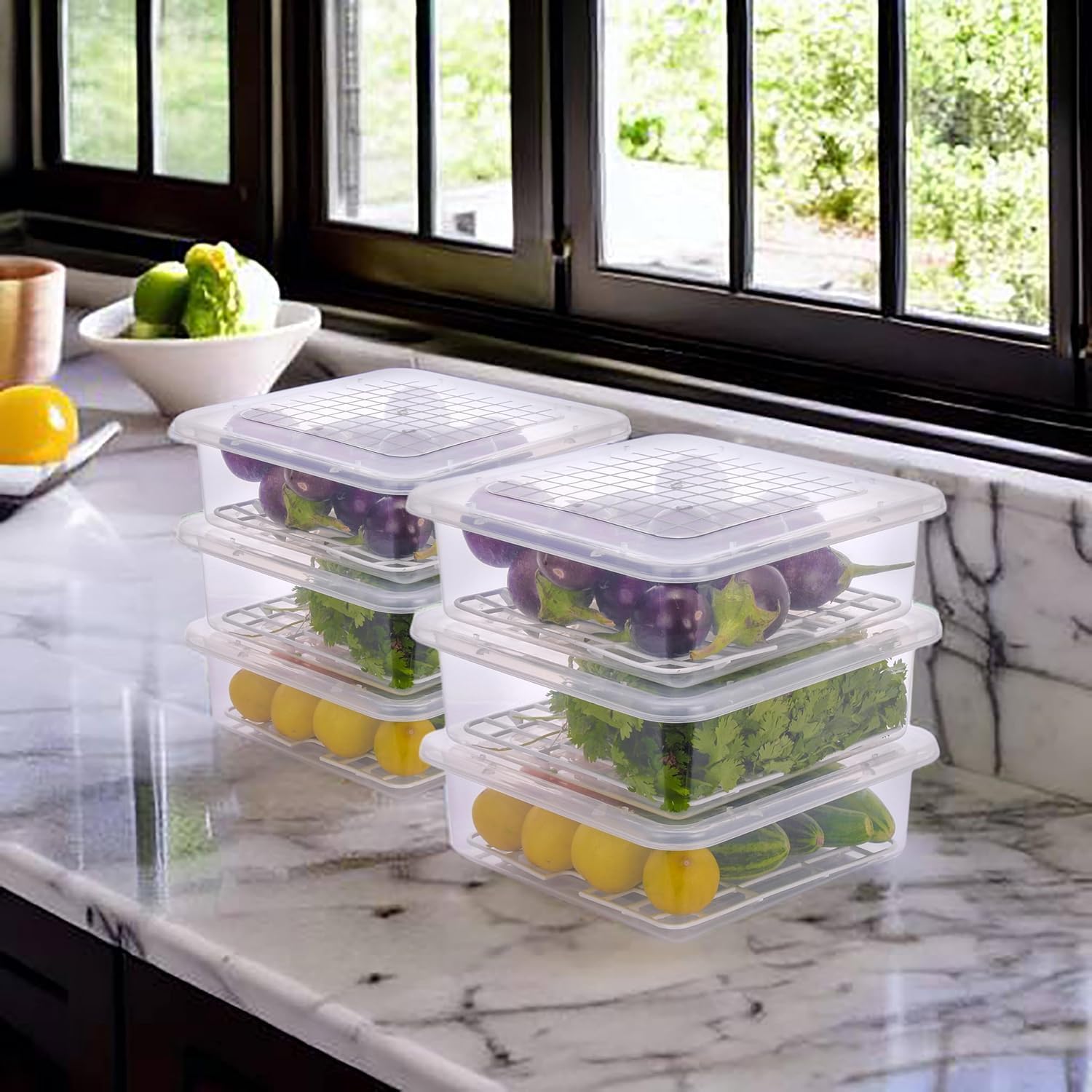 Fridge Storage Container 2500 ml (Pack Of 3)