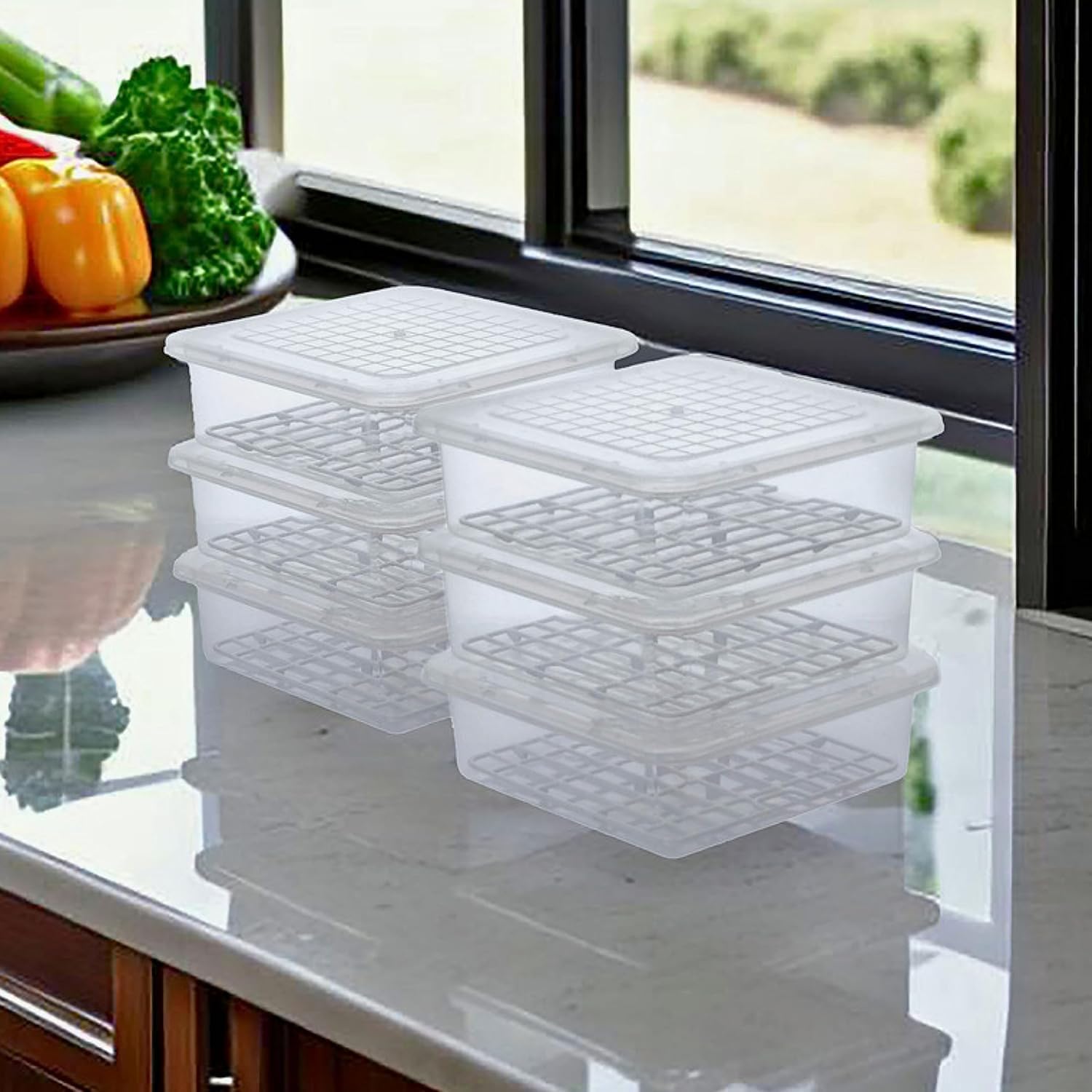 Fridge Storage Container 2500 ml (Pack Of 3)