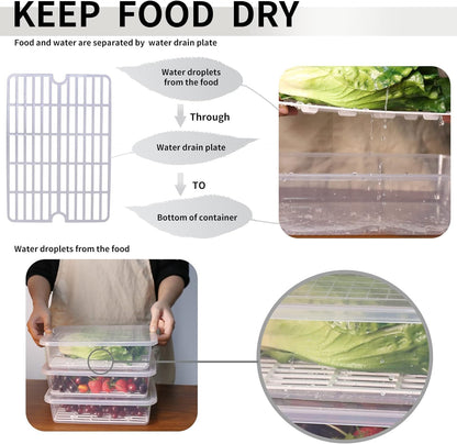 Fridge Storage Container 2500 ml (Pack Of 3)
