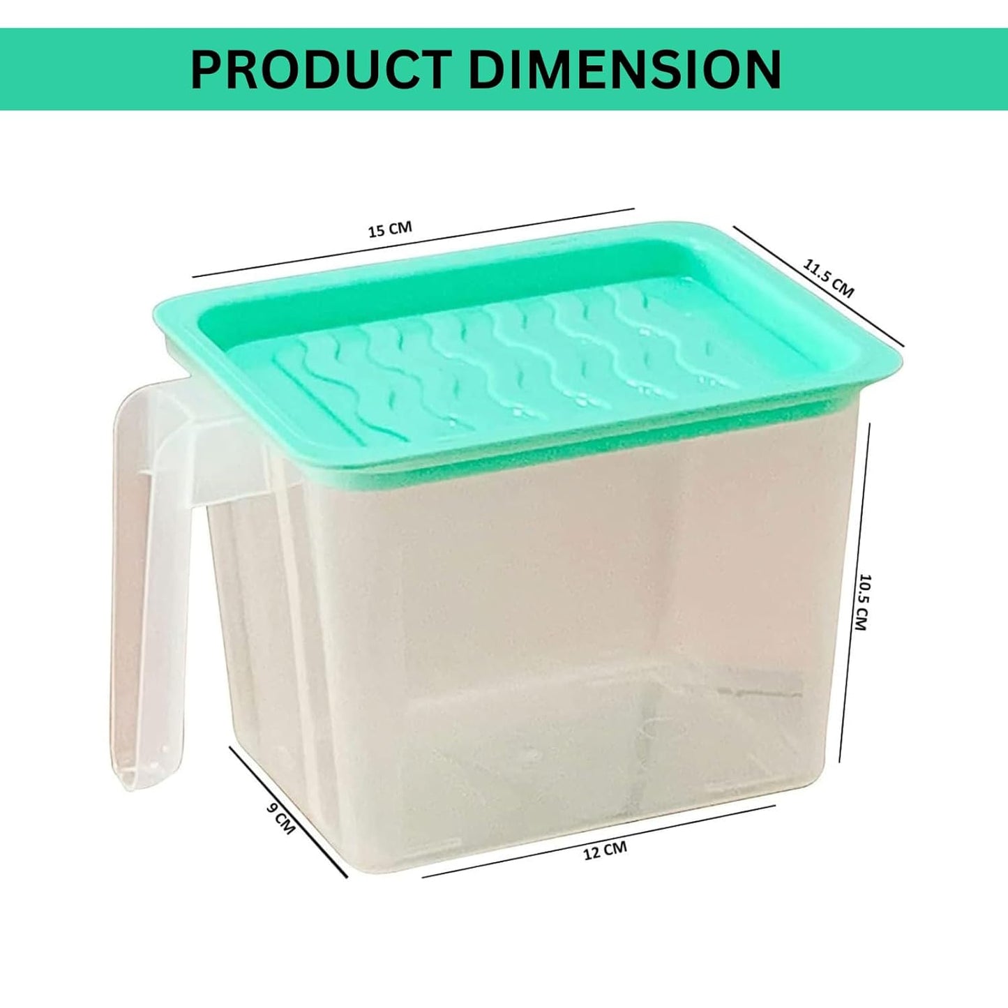 Storage Boxes With Handle & Lid (Pack of 6)